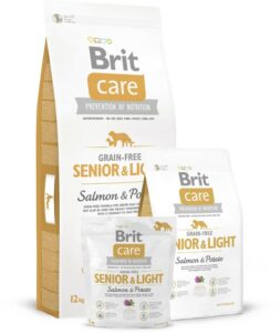 granule Brit Care Grain-free Senior & Light Salmon & Potato